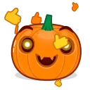 👍-Halloween Pumpkin, Telegram Sticker