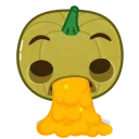 🤮-Halloween Pumpkin, Telegram Sticker