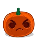 🤬-Halloween Pumpkin, Telegram Sticker