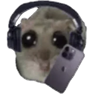 😜-sad hamster by weekkoi, Telegram Sticker