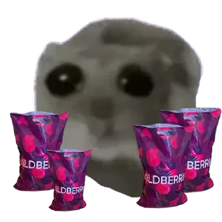 🤩-sad hamster by weekkoi, Telegram Sticker