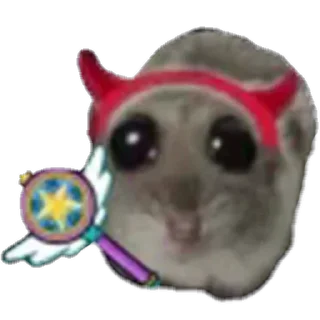 🧚-sad hamster by weekkoi, Telegram Sticker