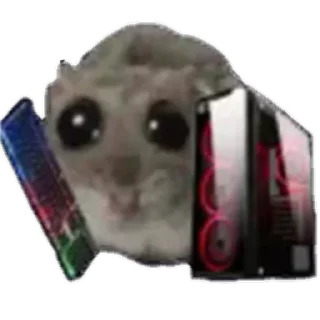 🖥️-sad hamster by weekkoi, Telegram Sticker