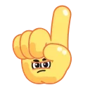 ☝️-Hands for Friends, Telegram Sticker