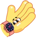 ⏰-Hands for Friends, Telegram Sticker