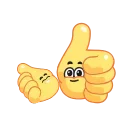 👍-Hands for Friends, Telegram Sticker