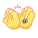 👏-Hands for Friends, Telegram Sticker
