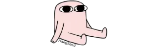 😐-𓄂ʍ⃗ᴇᴍ͢ᴇ² @HANGSEED𖨘, Telegram Sticker