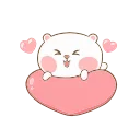 ❤️-CUTE | @HANGSEED, Telegram Sticker