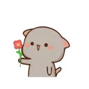 🌹-CuTIE CAT @HANGSEED, Telegram Sticker
