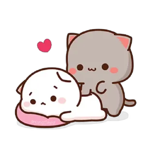 ❤️-CuTIE CAT @HANGSEED, Telegram Sticker