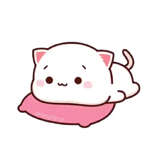 😀-CuTIE CAT @HANGSEED, Telegram Sticker