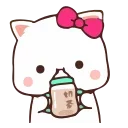 😋-CuTIE CAT @HANGSEED, Telegram Sticker