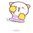 💃-CuTIE CAT @HANGSEED, Telegram Sticker