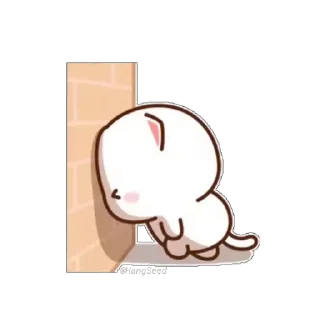 😞-CuTIE CAT @HANGSEED, Telegram Sticker