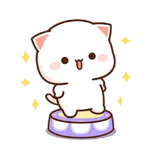 💃-CuTIE CAT @HANGSEED, Telegram Sticker