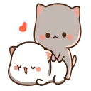 ❤️-CuTIE CAT @HANGSEED, Telegram Sticker