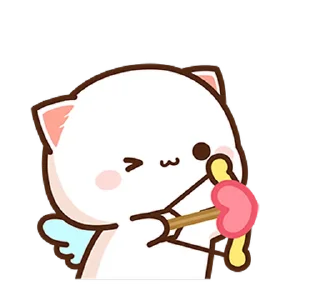 ❤️-CuTIE CAT @HANGSEED, Telegram Sticker