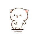 💃-CuTIE CAT @HANGSEED, Telegram Sticker