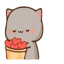 ❤️-CuTIE CAT @HANGSEED, Telegram Sticker
