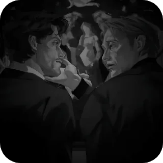 🍷-Hannigram aesthetics. @encrette, Telegram Sticker