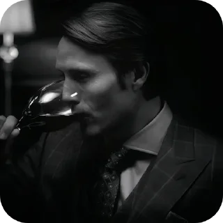 🍷-Hannigram aesthetics. @encrette, Telegram Sticker