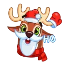 🎅-Happy New Deer, Telegram Sticker