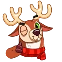 👍-Happy New Deer, Telegram Sticker