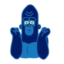 🤷‍♂️-Harry Gorilla, Telegram Sticker