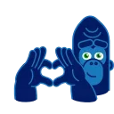 ❤️-Harry Gorilla, Telegram Sticker