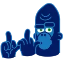🖕-Harry Gorilla, Telegram Sticker
