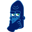 🤔-Harry Gorilla, Telegram Sticker