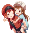 😆-Cells At Work, Telegram Sticker