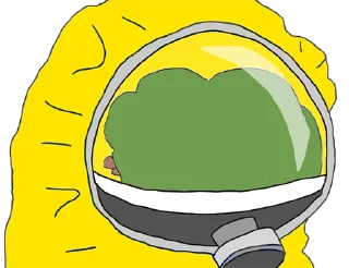 🔙-HazmatPepe, Telegram Sticker