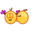 👩‍❤️‍💋‍👨-Kolobok HD, Telegram Sticker