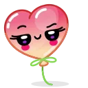 🍑-Helium Hearts, Telegram Sticker