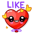 👍-Helium Hearts, Telegram Sticker