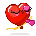 😘-Helium Hearts, Telegram Sticker