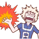 😡-My Hero Academia, Telegram Sticker