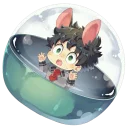 😳-My Hero Academia, Telegram Sticker