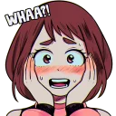😳-My Hero Academia, Telegram Sticker