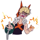 😡-My Hero Academia, Telegram Sticker