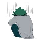 😔-My Hero Academia, Telegram Sticker