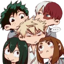 😑-My Hero Academia, Telegram Sticker