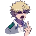 🖕-My Hero Academia, Telegram Sticker