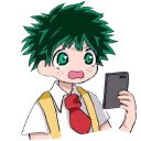 😦-My Hero Academia, Telegram Sticker