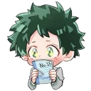 😍-My Hero Academia, Telegram Sticker