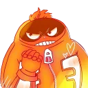 😠-My Hero Academia, Telegram Sticker