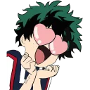 😍-My Hero Academia, Telegram Sticker