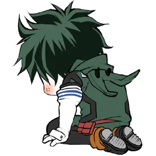 ☹️-My Hero Academia, Telegram Sticker